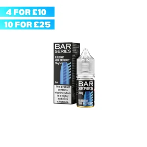 10ml Blue Sour Raspberry by Bar Series Nic Salts