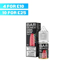 10ml Strawberry Watermelon Bubblegum by Bar Series Nic Salts