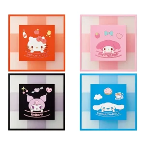 Bandai Sanrio Characters Clear Square Coaster - Durable & Stylish Design