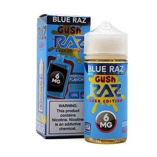 Blue Razz Gush - 6mg - Pod Juice X RAZ - 100mL