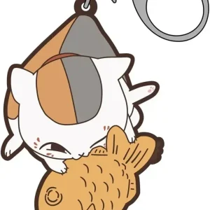 COSPA Natsume Book Nyanko Sensei Taiyaki Tsumamare 5mm Rubber