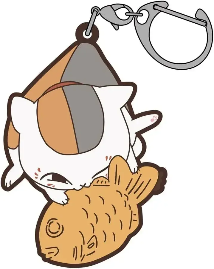 COSPA Natsume Book Nyanko Sensei Taiyaki Tsumamare 5mm Rubber