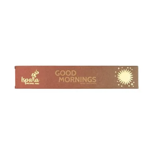 Ispalla Organic - "Good Mornings" Palo Santo & Herbs 10 Incense Sticks 9"