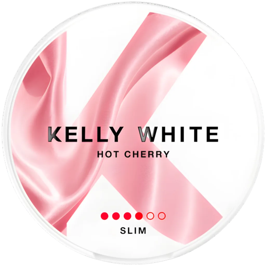 Kelly White Hot Cherry Slim 8mg Nicotine Pouches (5 Pack)
