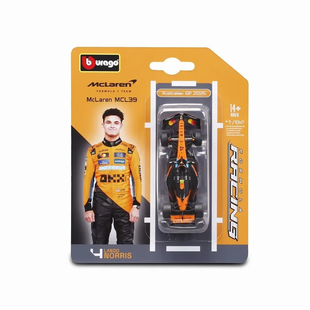 Kyosho Burago 1/64 Scale McLaren F1 Team MCL39 2025 L Norris Model - Image 2
