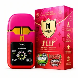 Magnum Labs Hippy Flip 3 in 1 - 4g Dual Device + 2g Hashhole + Shroom Gummy