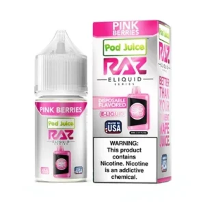 Pink Berries - 55mg - Pod Juice x Raz - 30mL