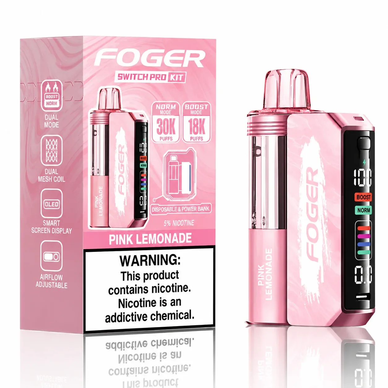 Pink Lemonade - Foger Switch Pro 30K Disposable Kit