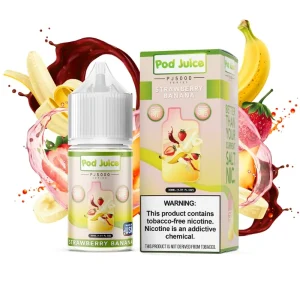 Pod Juice PJ5000 Series Strawberry Banana E-juice 30ml - Eleaf Official Store