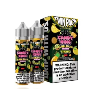 Candy King Twin Pack Bubblegum Tropic 2x 60ml Vape Juice - 3MG