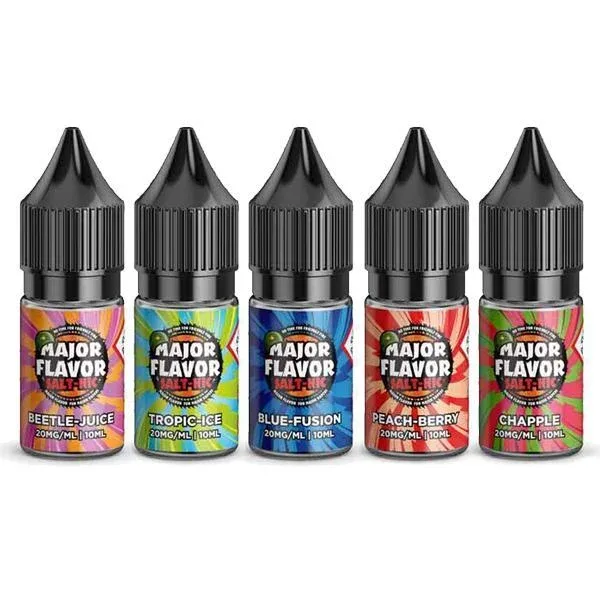 20mg Major Flavor Nic Salts 10ml (60VG/40PG) - Image 2