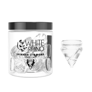 Spinner Glass Diamond Carb Cap - 15 Count Jar