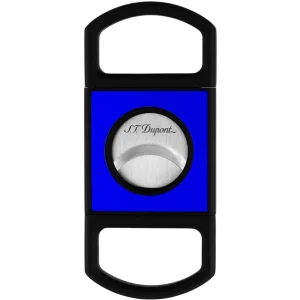 S.T. Dupont Fluo Cigar Cutter - Matte Black & Neon Blue
