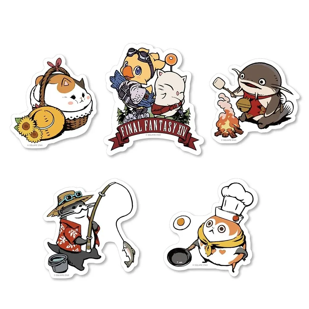 Square Enix Final Fantasy XIV Outdoor Sticker Set Durable and Weatherproof