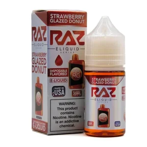 Strawberry Glazed Donut - 55mg - Pod Juice X Raz Salt - 30mL