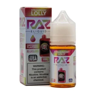 Strawberry Lolly - 35mg - Pod Juice X Raz Salt - 30mL
