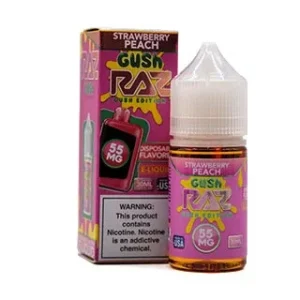 Strawberry Peach Gush - 55mg - Pod Juice X RAZ - 30mL