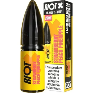 Strawberry peach pineapple Riot X e-liquid 10ml