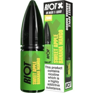 Sweet apple banana mango Riot X e-liquid 10ml
