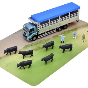 Tomytec Truck Collection Livestock Transport Set A with Livestock Figures Japan