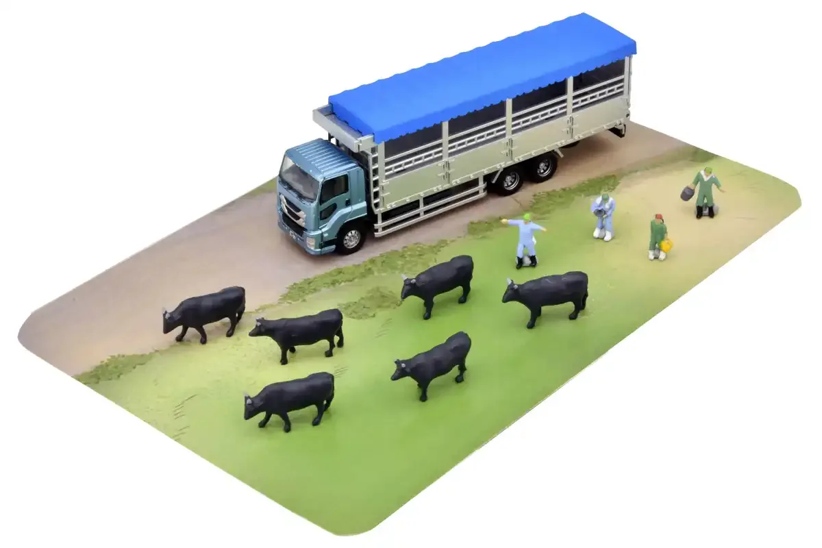Tomytec Truck Collection Livestock Transport Set A with Livestock Figures Japan