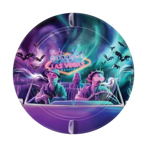 V Syndicate Bat Country Round Metal Ashtray - 5in