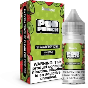 Vapetasia Pod Punch Strawberry Kiwi Nic Salt Vape Juice 30ml - 50MG