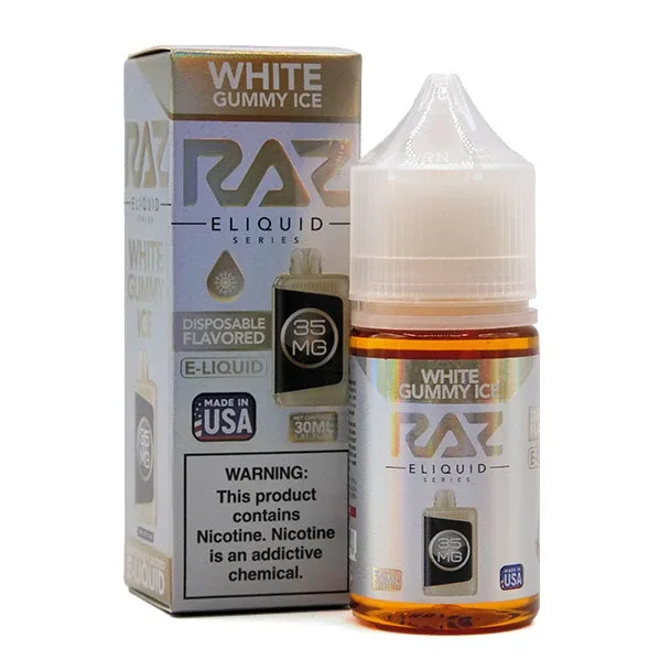 White Gummy ICE - 35mg - Pod Juice X Raz Salt - 30mL