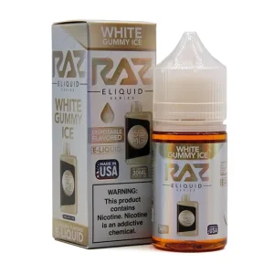 White Gummy ICE - 55mg - Pod Juice X Raz Salt - 30mL