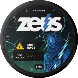 Zeus Mint Rage Nicotine Pouches (5 Pack)