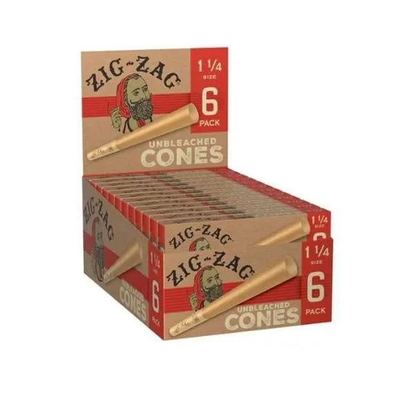 Zig Zag Unbleached Cones 1 1/4