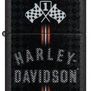 Zippo Lighter - Harley Davidson Checkered Flags